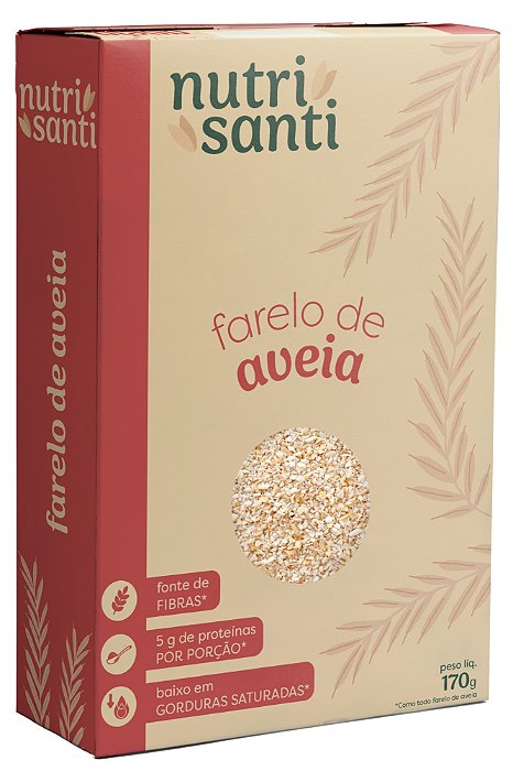FARELO DE AVEIA - NUTRISANTI - 170G